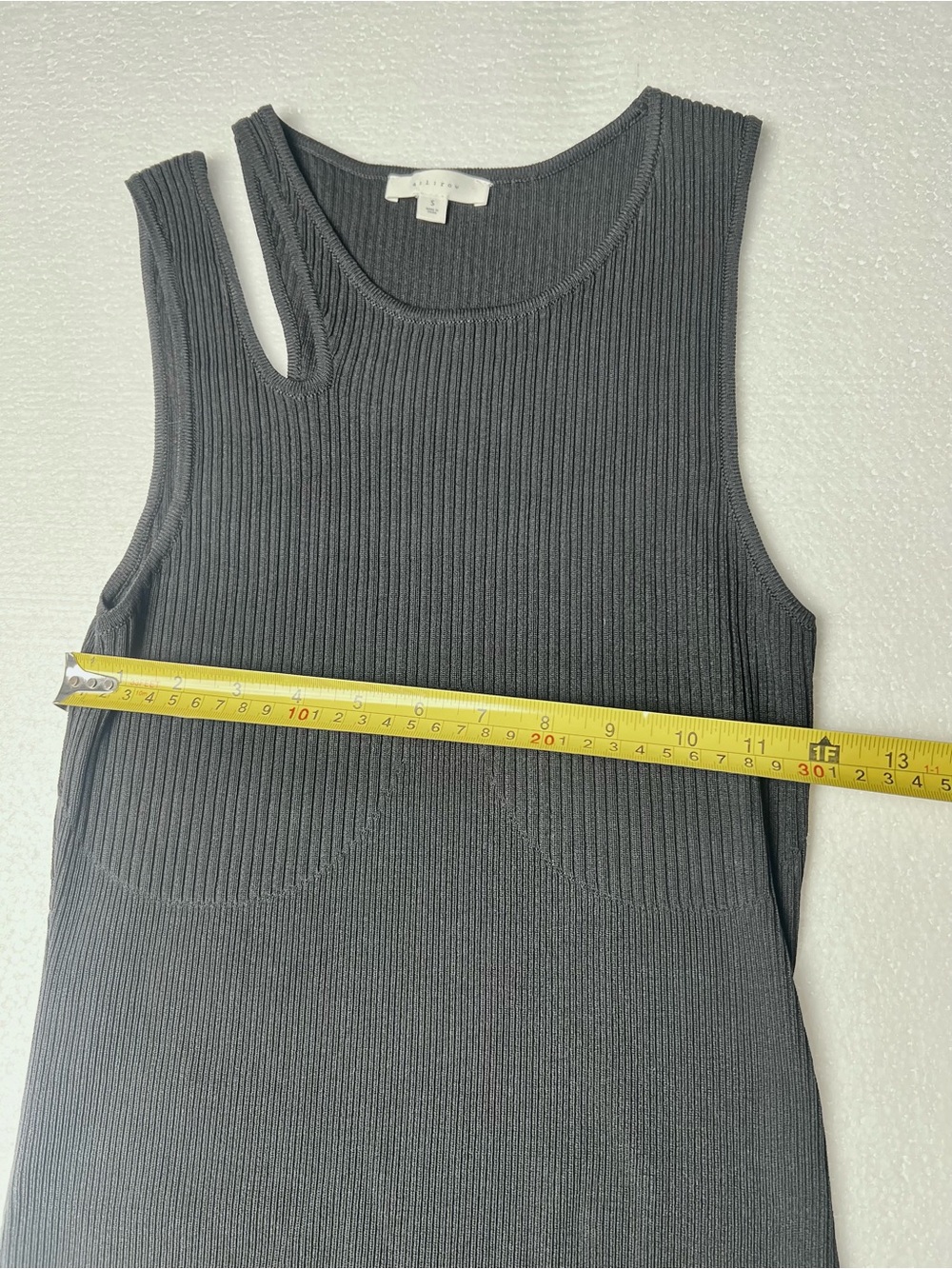 ALL: ROW Black Ribbed Maxi Tank Dress SIZE S - Picture 6 of 15